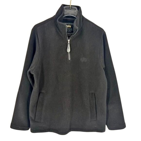 Alpha Industries 1/4 Zip Fleece Black Small